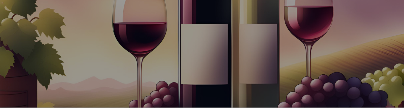 Painted wine scene
